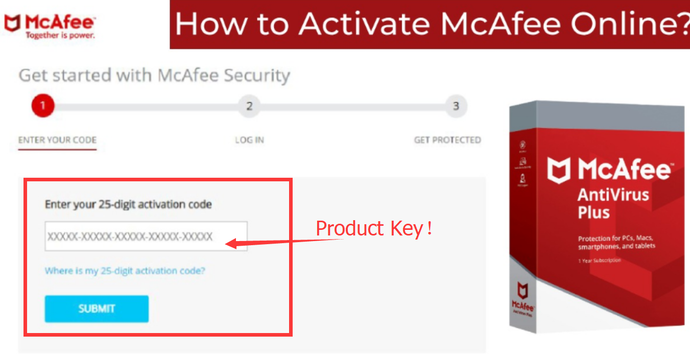 McAfee product Key